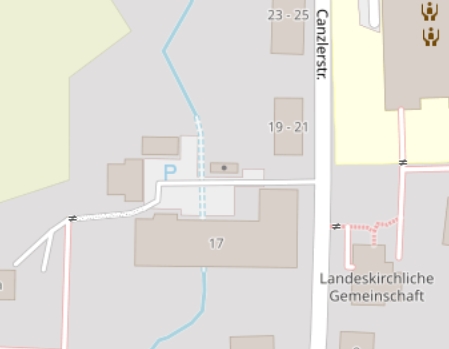 Lageplan Physiotherapie Hand und Herz, Musterstraße 1, Musterstadt